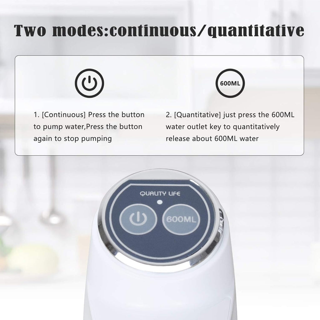 Touch Intelligent Electric Water Pump – Rechargeable Automatic Dispenser For Bottled Water With One -Touch Operation