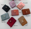 Premium Imported Ladies Check Flap Wallet with Zipper & Card Slots