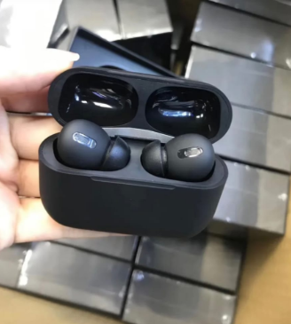 Black AirPods Pro 2 Wireless Bluetooth Earbuds With Charging Case